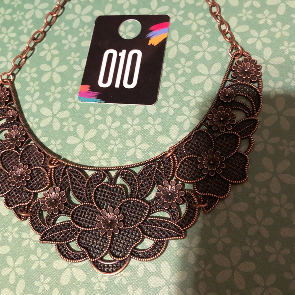 Floral Necklace & Earrings